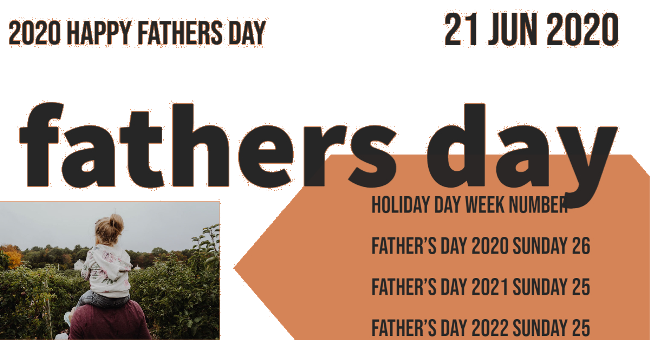 Father day 2020 dates