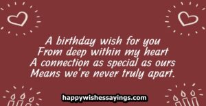 Heart Touching Birthday Wishes For Someone Special