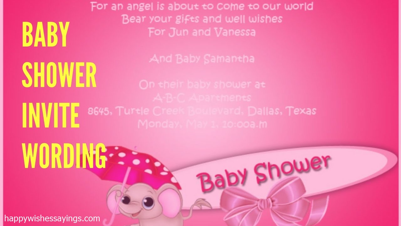 Baby Shower Invitation Sayings