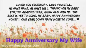 Wedding Anniversary Messages For Wife