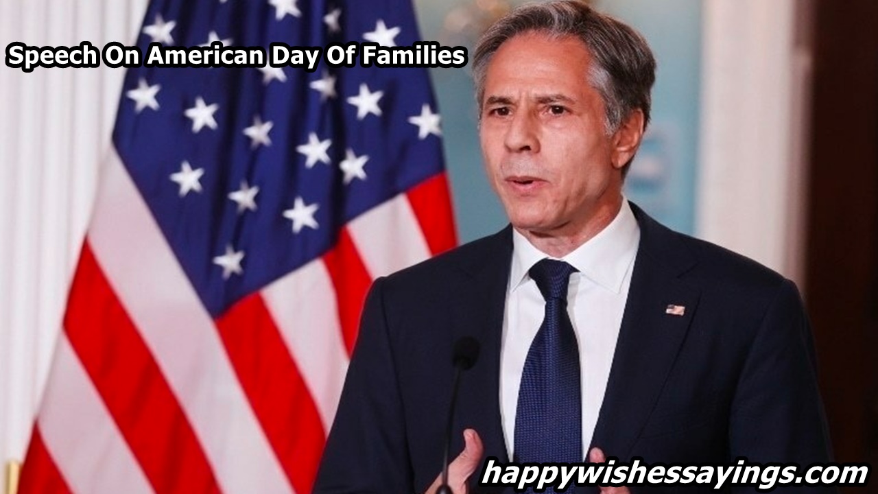 Speech On American Day Of Families