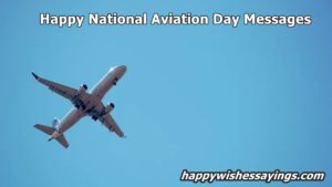 Happy National Aviation Day Messages